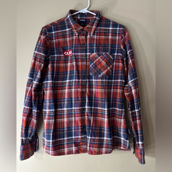 Patagonia Tops - Patagonia Multicolor Plaid Women's Button-Down Shirt / patchwork Clif company